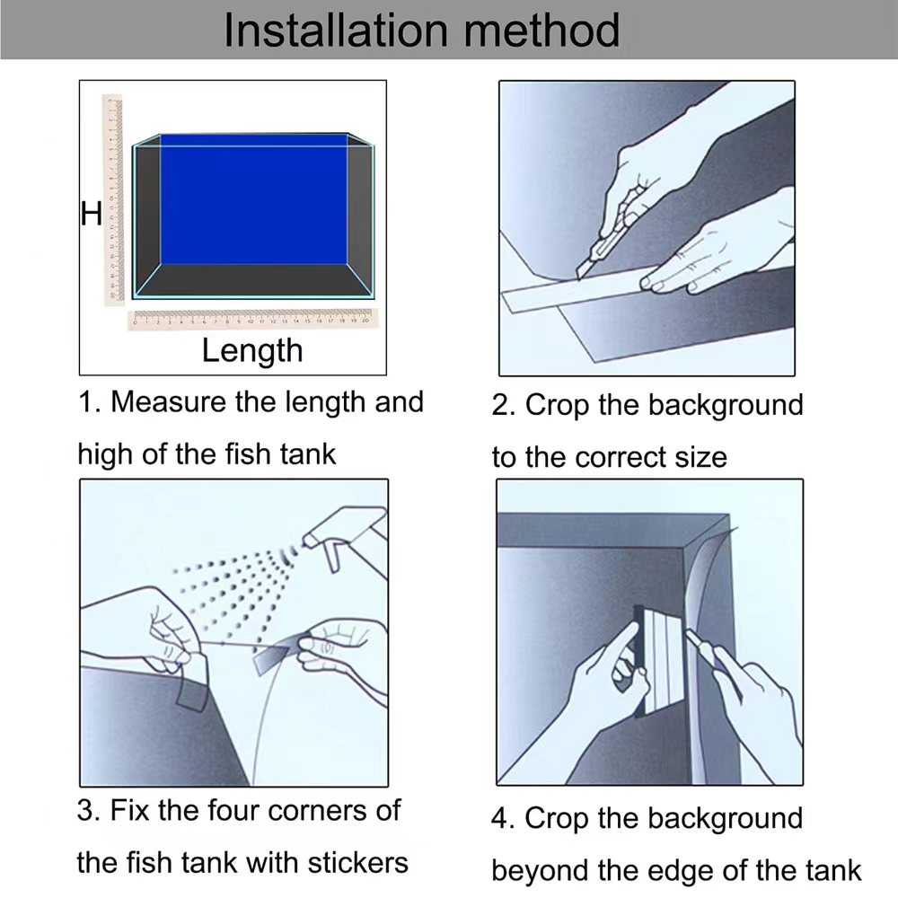 Fundo para aquário 3d adesivo  - Aquarium Fish Cichlid avaliação e preço