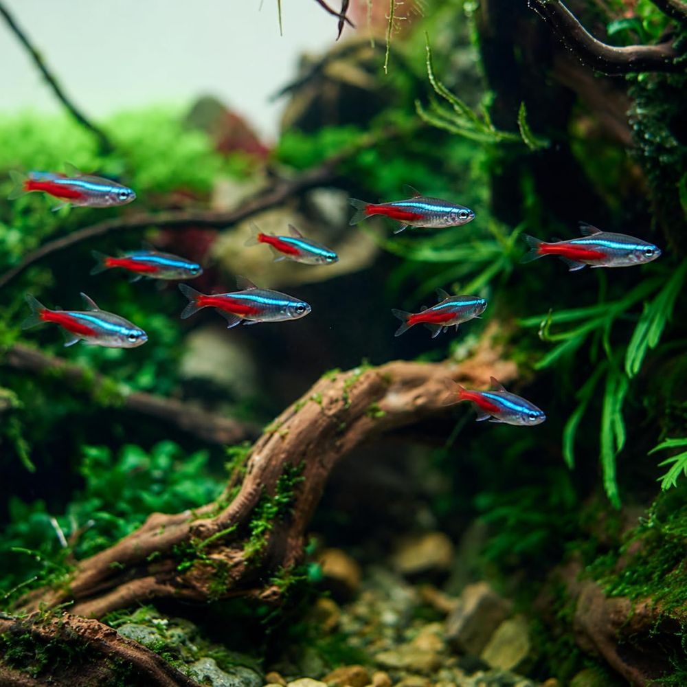 Peixe Neon Tetra de Água Doce  - Tetra Fish In Aquarium avaliação e preço