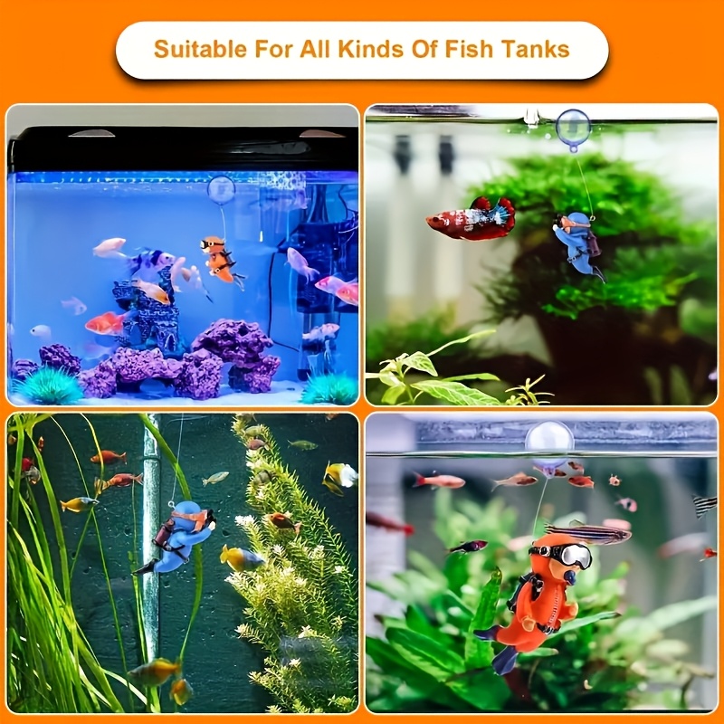 2 peças de decorações vibrante - Aquarium Fish Cichlid avaliação e preço