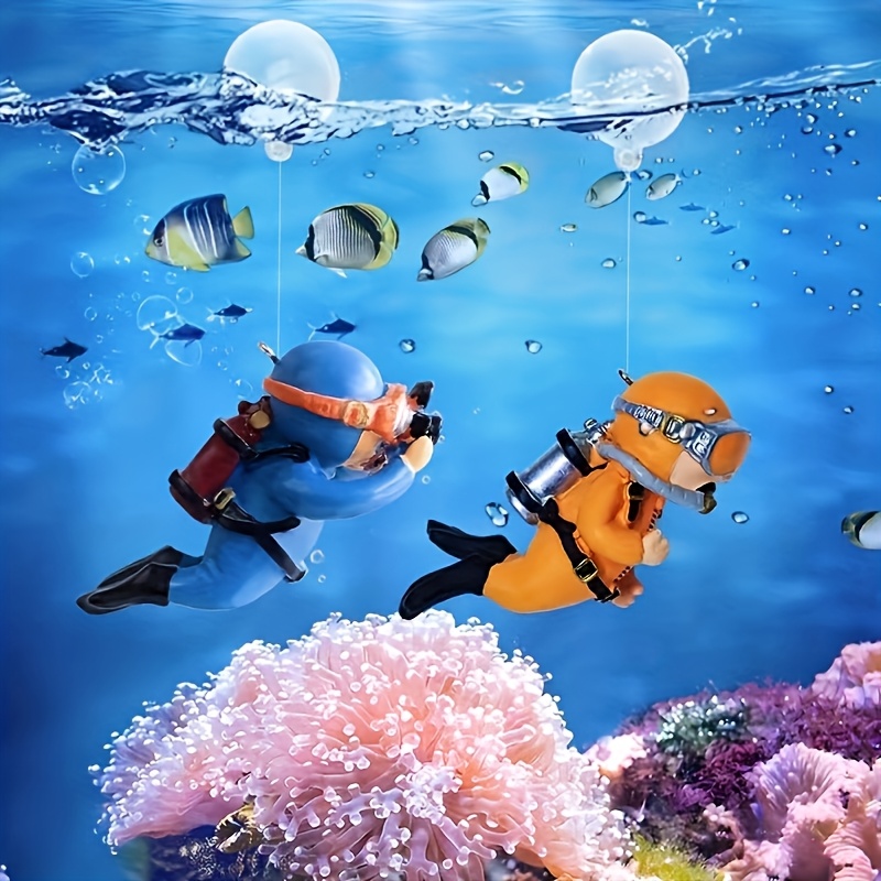 2 peças de decorações vibrante - Aquarium Fish Cichlid avaliação e preço