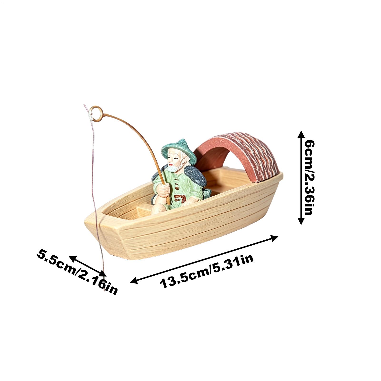 Ornamento de Barco de Pescador - Aquarium Fish Cichlid avaliação e preço